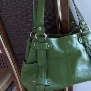 Tignanello Hand bag purse Green